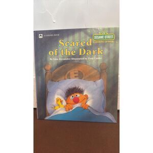 Scared Of The dark  Ernie Sesame Street Jim Henson A Golden Book
